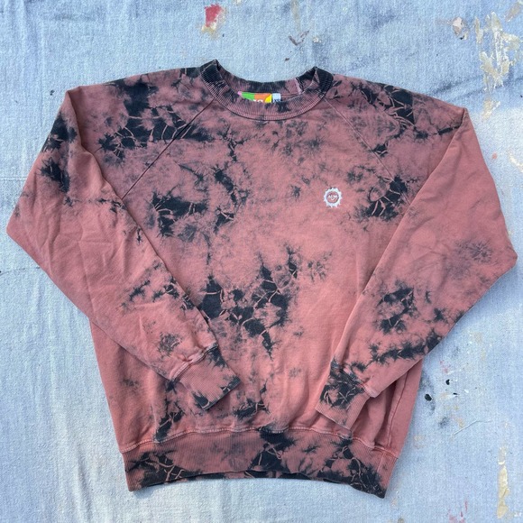 Big Bud Press Tops - Big Bud Press Brown and black Magic Waters tie dye sweatshirt